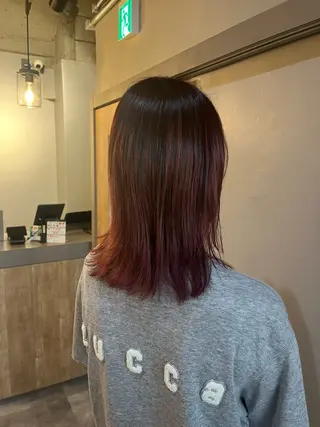 ミディアム 🫧艶感カラー/ あいり🤍のヘアスタイル