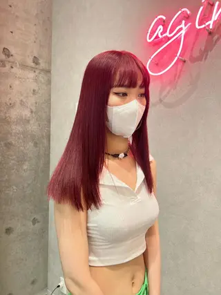 セミロング カラー パーマ ヘアアレンジ メンズ キッズ ネイル マツエク・マツパ アイブロウ 髪質改善ストレート sotaのヘアスタイル