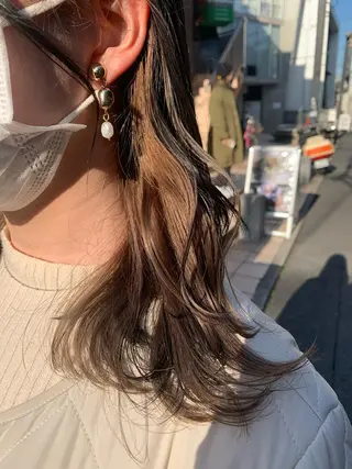 ロング カラー 赤みゼロ/透明感 カラー🌿KANTAのヘアスタイル