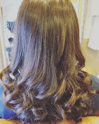 ロング カラー ヘアアレンジ spa hair ark 富井直美のヘアスタイル
