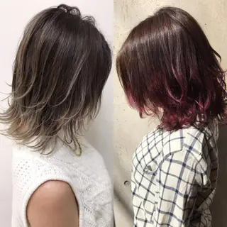 ショート 柔らかな縮毛矯正 透明感カラー💫のヘアスタイル