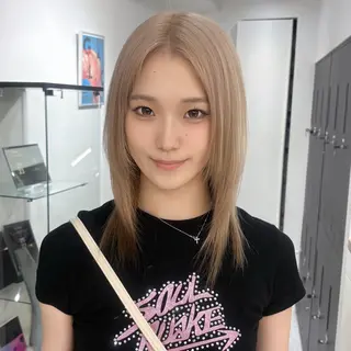 セミロング 🎀ミサキ🎀渋谷 ハイトーン️🩵のヘアスタイル