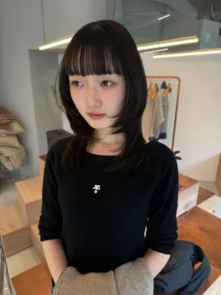 セミロング fubuki🪷 似合わせカットカラーのヘアスタイル