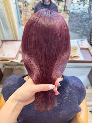 ミディアム カラー 福吉 雛乃のヘアスタイル