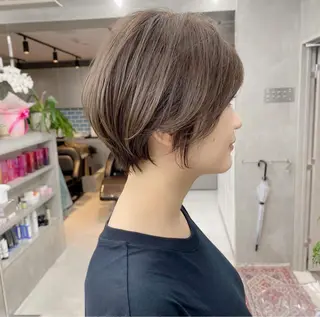 ショート カラー 👑ボブはお任せ ミヤノ👑のヘアスタイル