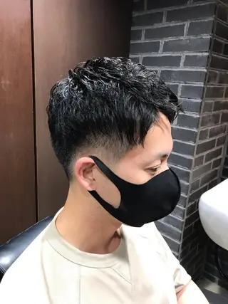 ショート プレミアムバーバー 表参道のヘアスタイル