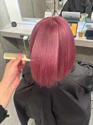 カラー haru いろあそび 八王子/ハイトーンのヘアスタイル