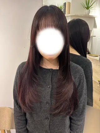 ロング カラー ️韓国ヘア/レイヤー カット❤️Yūkaのヘアスタイル