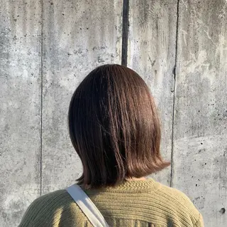 ミディアム カラー 前髪似合わせ | yukaのヘアスタイル