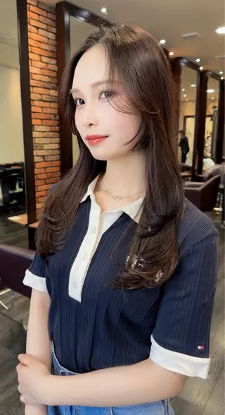 ロング L’ora 成田さおりのヘアスタイル