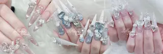 ネイル MochiMochi 🎀新宿／長さ出しのネイルデザイン