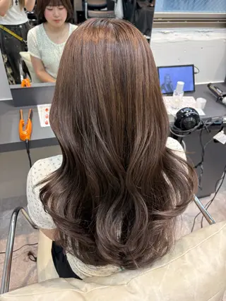 ロング カラー 🍀カラー特化透明 感ベージュ｜けいなのヘアスタイル