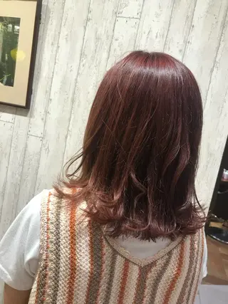 ミディアム カラー 🦋店長🦋 ほんさわ みずきのヘアスタイル