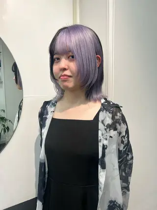 ミディアム カラー 横浜/ブリーチ/ ダブルカラー/RINのヘアスタイル