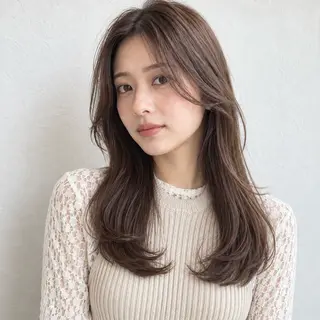 ロング カラー 銀座/モテ🤍垢抜け レイヤー/あさみのヘアスタイル