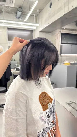 ミディアム shio ハイトーン 💗【福岡天神】のヘアスタイル