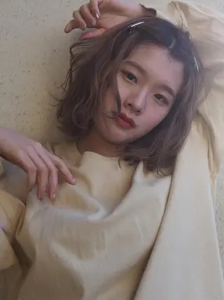 カラー ヘアアレンジ satsuki レイヤー・暖色のヘアスタイル
