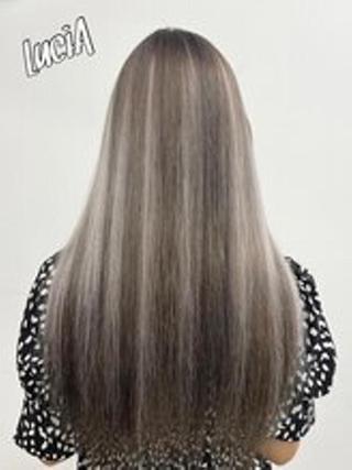 ロング カラー ヘアアレンジ エクステ9:30〜 LuciAのヘアスタイル