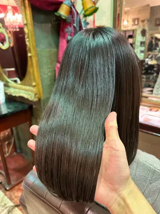 セミロング 【美髪矯正 /髪質改善】RINのヘアスタイル