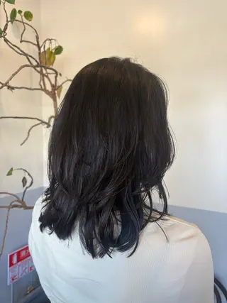 ミディアム 鈴木 美由華/透明感/岡崎のヘアスタイル