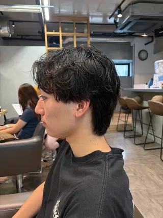 メンズ メンズカット パーマ飯野友喜のヘアスタイル