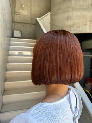 ショート カラー おん眉美容師eMu✄ yuka‪🤍のヘアスタイル