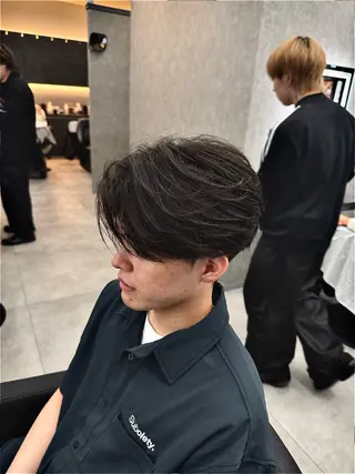 ショート カラー パーマ メンズ メンズ特化 👑YUTAのヘアスタイル