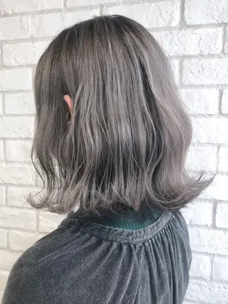 ミディアム カラー パーマ ヘアアレンジ ITbyALBUM 中野店のヘアスタイル