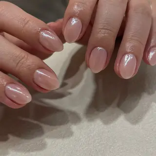 ネイル パラジェル*甘皮ケア 大人カジュアルのネイルデザイン