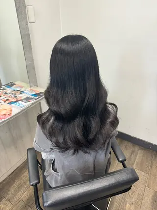 ロング カラー Rena/韓国 /ワンホンヘアのヘアスタイル