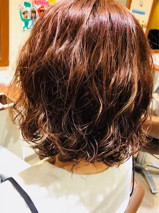 ショート パーマ 萩原 凌✄のヘアスタイル