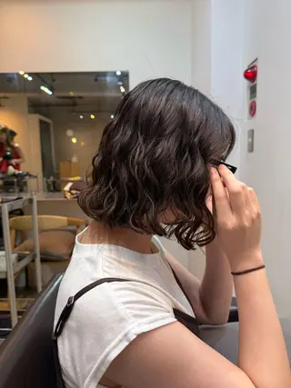 ショート 🌿朝5分でお洒落 パーマスタイル🌿のヘアスタイル