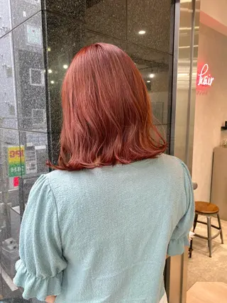 ミディアム カラー ヘアアレンジ 小顔カット/艶 カラー特化♡MIHOのヘアスタイル