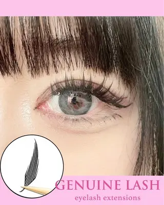 マツエク・マツパ GENUINE LASH SAKIのマツエク・マツパデザイン