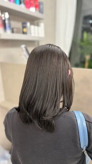 ミディアム イデ マサキのヘアスタイル