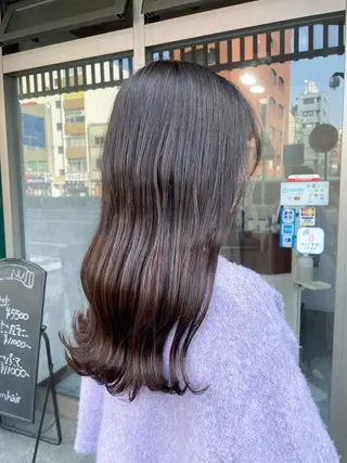 セミロング カラー イワタ マハ/ minim hairのヘアスタイル