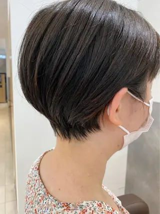 ショート カラー 渡部雄大 ショート/縮毛矯正のヘアスタイル