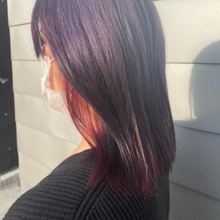 ミディアム 池田 綾香のヘアスタイル