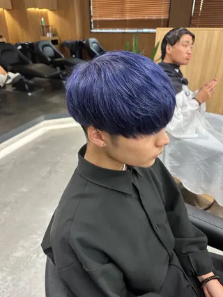 ショート カラー パーマ メンズ 【メンズサロン】 BLUCK 横浜のヘアスタイル