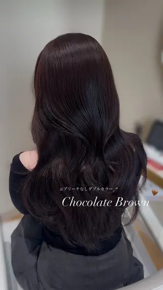 ロング カラー minori🤎 韓国モテヘアのヘアスタイル