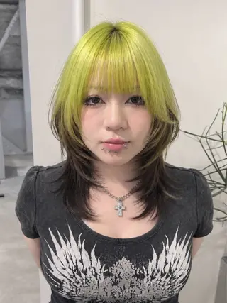 カラー レイヤーカット TENSHOのヘアスタイル