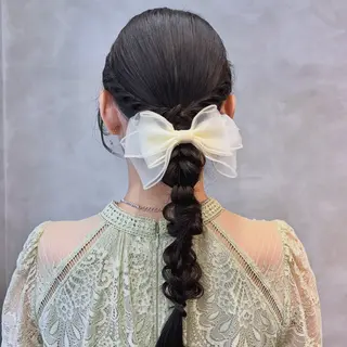 ロング 推し活アレンジ🎀 艶カラー￤nanoのヘアスタイル