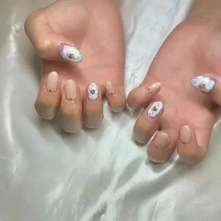 ショート カラー パーマ ヘアアレンジ メンズ キッズ ネイル マツエク・マツパ el. by Aoのネイルデザイン