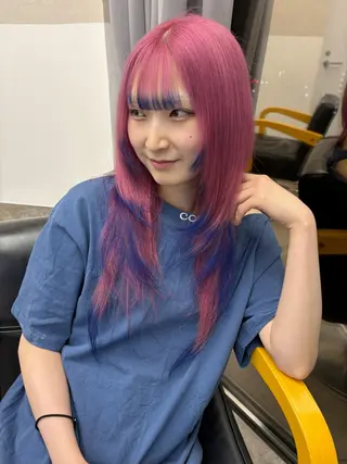 ロング カラー lafit ラフィット 下大利のヘアスタイル