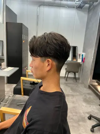 パーマ メンズ 中井 一葉のヘアスタイル