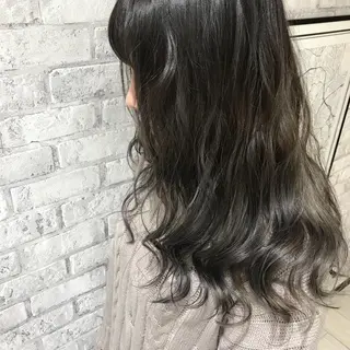 セミロング カラー Oopsレイヤー 加藤澄都のヘアスタイル