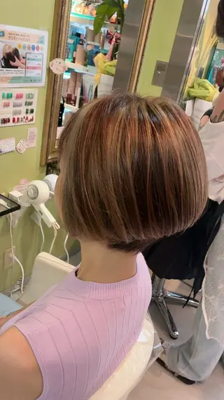 ショート カラー 大宮美容室IKA エステサロンのマツエク・マツパデザイン