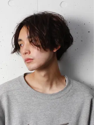 ショート カラー パーマ ヘアアレンジ メンズ 酒井 麻里のヘアスタイル