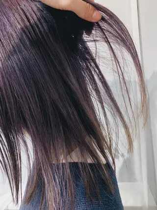セミロング カラー パーマ ボブパーマコテ巻き風 パーマNo1深江秀平のヘアスタイル