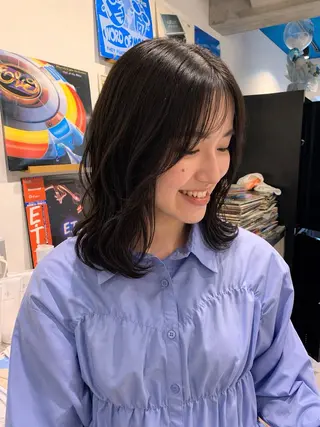 ミディアム 高橋 一樹のヘアスタイル